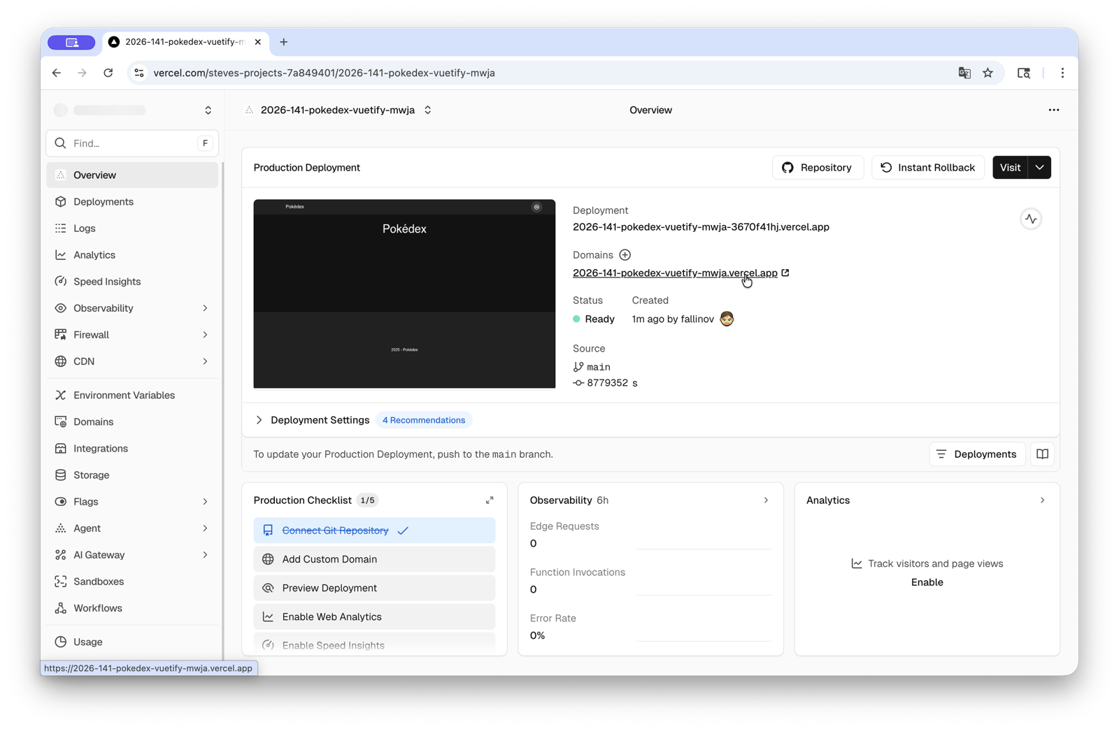 Déploiement Production Ready